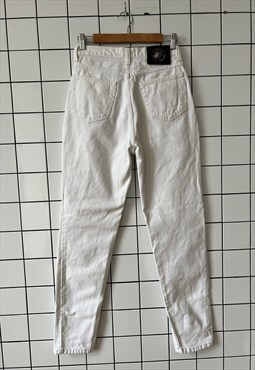 Vintage VERSACE Jeans Denim Pants 90s White