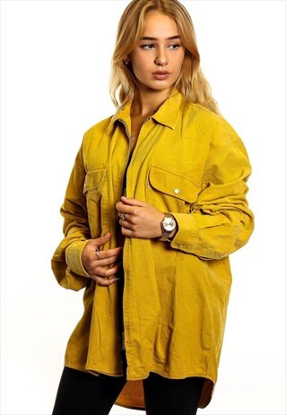 VINTAGE LEVI'S CORDUROY ZIP UP SHIRT S730