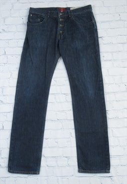 00s Vivienne Westwood Blue Straight Leg Jeans Size 52
