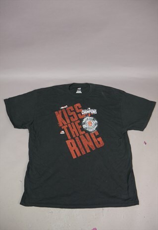 VINTAGE MLB SAN FRANCISCO RING GRAPHIC T-SHIRT IN BLACK