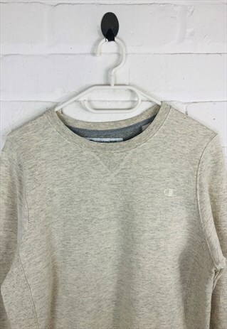 beige champion sweatshirt