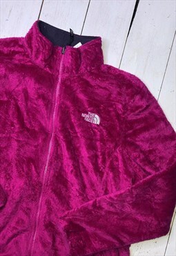 north face pink teddy bear soft fleece jacket