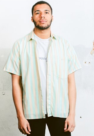 VINTAGE STRIPE PATTERN SHIRT