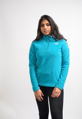 VINTAGE THE NORTH FACE 1/4 ZIP FLEECE JACKET