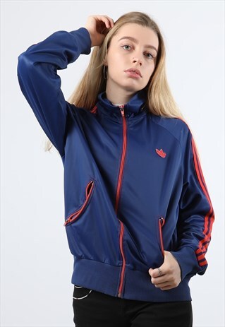 VINTAGE ADIDAS MEDIUM BLUE TRACK JACKET
