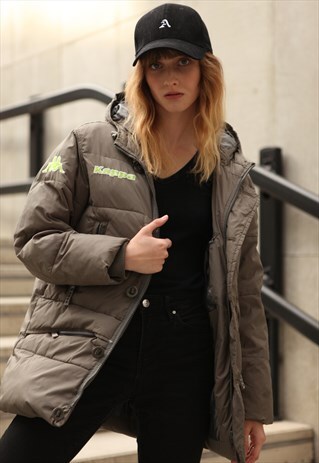 KAPPA PUFFER JACKET LOGO KHAKI