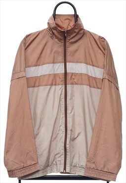 Vintage Pink Windbreaker Jacket with Removable Sleeve Womens
