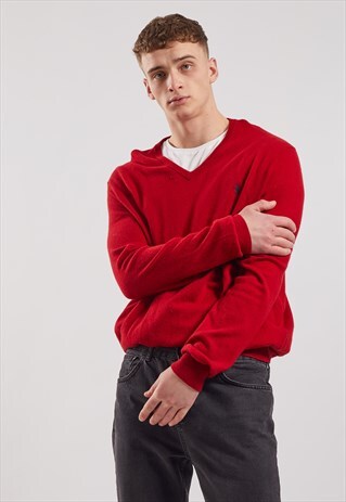VINTAGE RALPH LAUREN V-NECK JUMPER