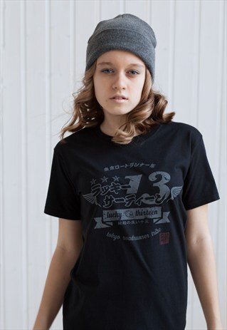 JAPANESE SHIRT - LUCKY 13 JAPAN - LUCKY THIRTEEN RETRO