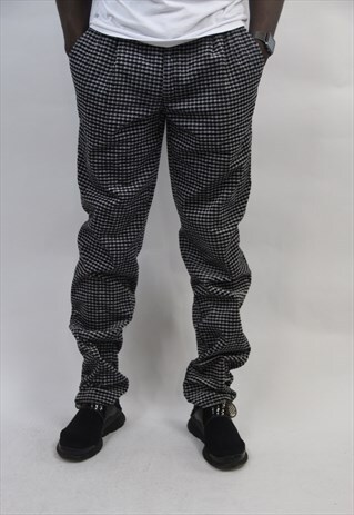 VINTAGE 90'S CHECK CORD TROUSERS