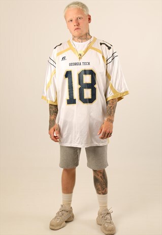 VINTAGE RUSSELL GEORGIA TEX FOOTBALL TOP