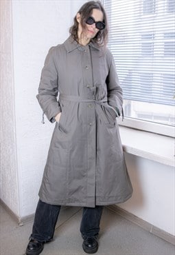 Vintage 80's Grey Long Fit Coat
