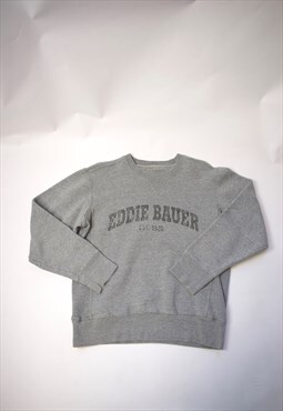 Vintage 90s Eddie Bauer Grey Logo Sweatshirt