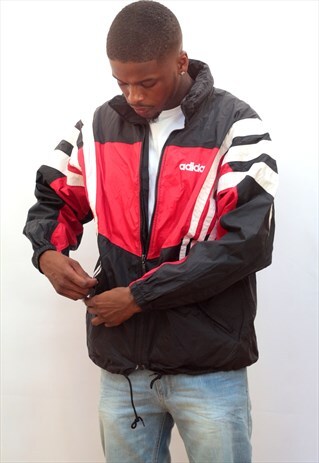 1990'S VINTAGE ADIDAS 'RODEL-TEAM SUHL' WINDBREAKER JACKET