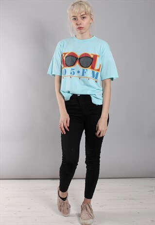 VINTAGE USA "KOOL FM" PRINT T-SHIRT