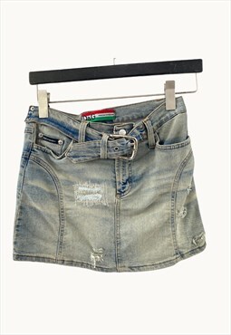 Vintage D&G Denim Mini Skirt in Blue 