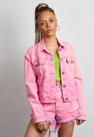 VINTAGE 90'S LEVI'S REWORKED NEON PINK CO-ORD SET