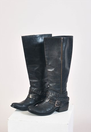 Vintage 00s real leather boots