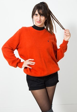 VINTAGE POLO RALPH LAUREN KNIT JUMPER / S513