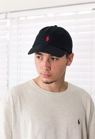 VINTAGE POLO RALPH LAUREN BASEBALL CAP HAT 90S X 3.2