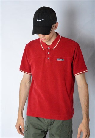RED ADIDAS POLO SHIRT