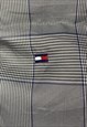 TOMMY HILFIGER VINTAGE GREY CHECKED DOWN FILL PUFFER GILET