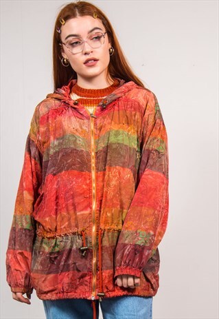 VINTAGE 90'S WARM MULTICOLOUR OVERSIZED PARKA COAT