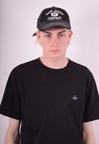 POLO RALPH LAUREN MENS VINTAGE CAP ONE SIZE BLACK 90'S
