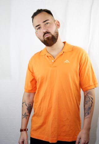 VINTAGE ORANGE SPORT POLO SHIRT