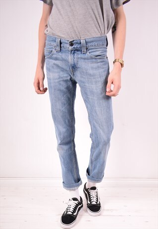 LEVI'S 511 MENS VINTAGE JEANS W30 L29 BLUE 90S