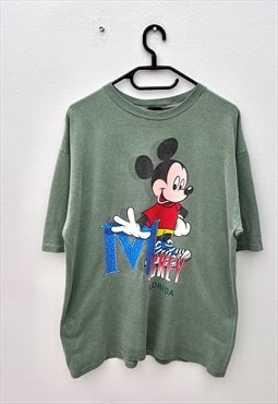 Vintage Mickey mouse Florida green T-shirt large 