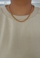 1970. 18K GOLD CHUNKY ROPE CHAIN STATEMENT NECKLACE