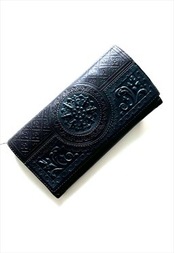 Embossed Floral Leather Woman Wallet 