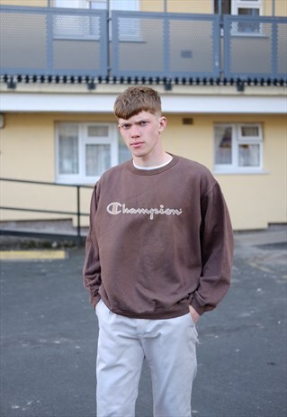 90S VINTAGE CHAMPION SPELLOUT JUMPER