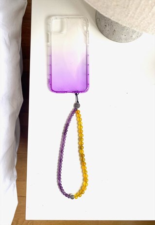 LAKERS, BABY - PHONE STRAP (WITH HEALING AGATE CRYSTALS)