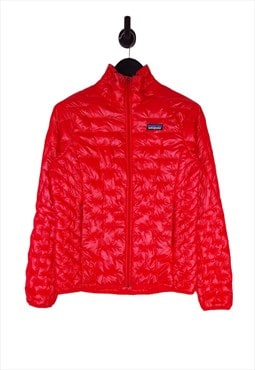 Women's Patagonia Puffer Jacket In Red Size S UK 8