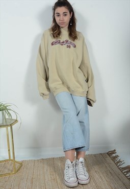 Vintage 90s D-Jam Sweatshirt Beige 