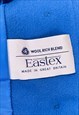 VINTAGE EASTEX WOOL OVERCOAT BLUE WOMEN'S UK 16