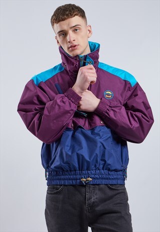 VINTAGE 1/2 ZIP SHELL JACKET