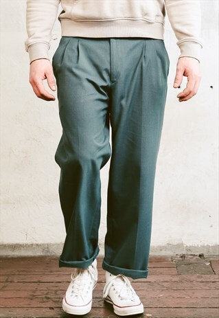VINTAGE 90S GREY CHINO PANTS