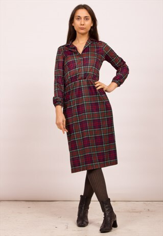 VINTAGE TARTAN DRESS