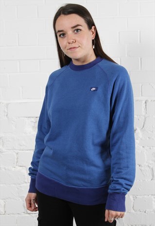 blue nike sweatshirt vintage