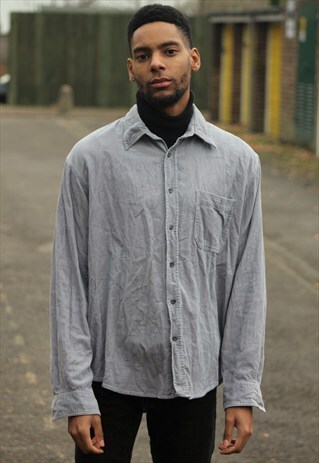 VINTAGE // 90'S // CORDUROY STYLE SHIRT