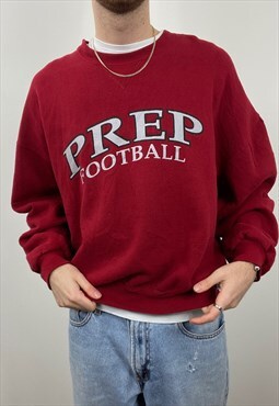 Vintage Russell Athletic red college university sweatshirt