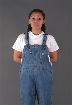 Vintage Carhartt Dungarees in Navy and White Stripes.
