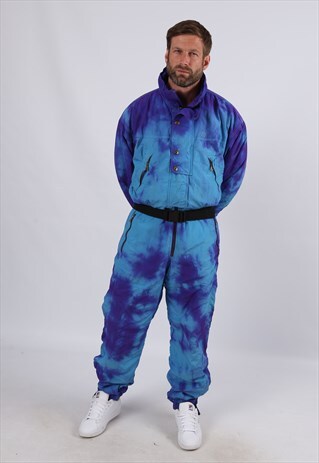 VINTAGE BELFE FULL SKI SUIT SNOW UK L 42 - 44" (61Q)