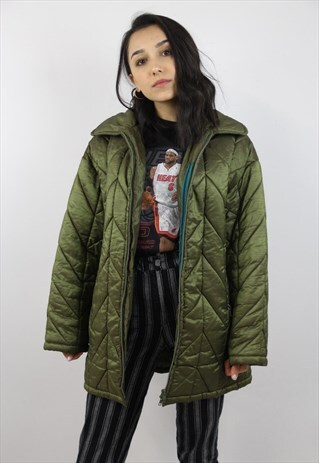 VINTAGE ICEBERG GREEN QUILTED JACKET