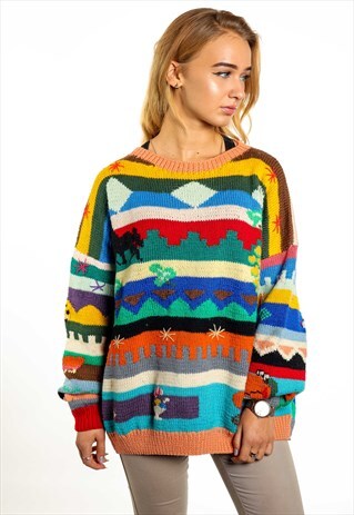 VINTAGE PATTERNED JUMPER K172