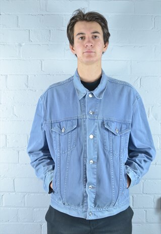 VINTAGE LEVI'S PASTEL BLUE DENIM JACKET