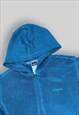 PATAGONIA FULL ZIP FLEECE HOODIE IN BLUE